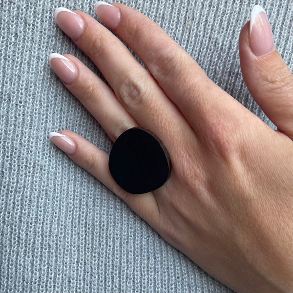 Ejlbyjuveler - Sølvring med palisandertræ