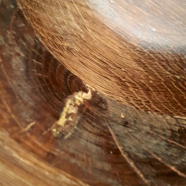 Strikkeskål - garnskål detalje i messing