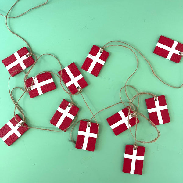 Håndmalet Flagranke