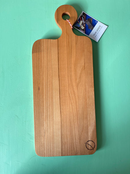 lyst tapsbræt med håndtag - kirsebærtræ