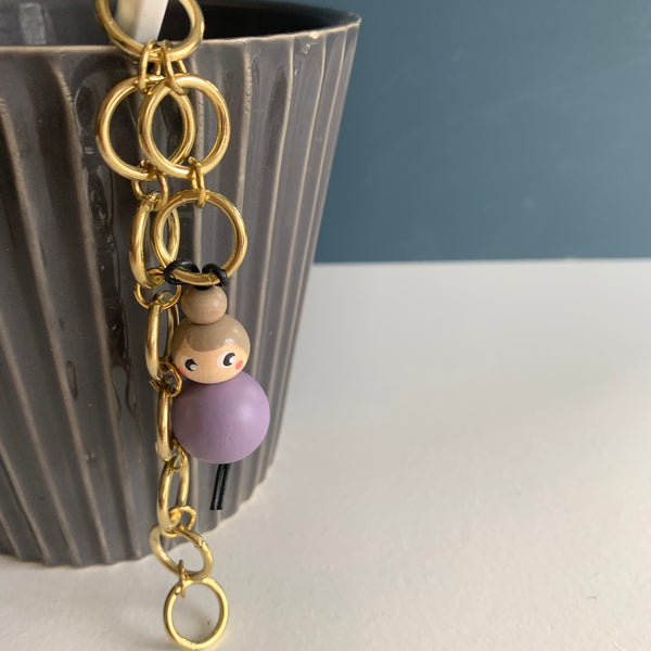 Miss Marker Strikkefisk messingkæde