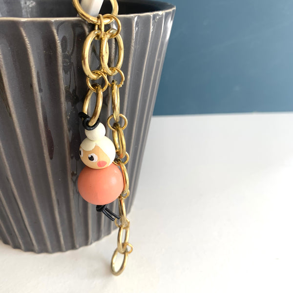 Miss Marker Strikkefisk messingkæde