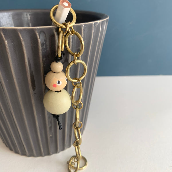 Miss Marker Strikkefisk messingkæde