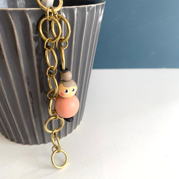 Miss Marker Strikkefisk messingkæde