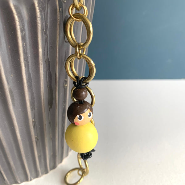 Miss Marker Strikkefisk messingkæde