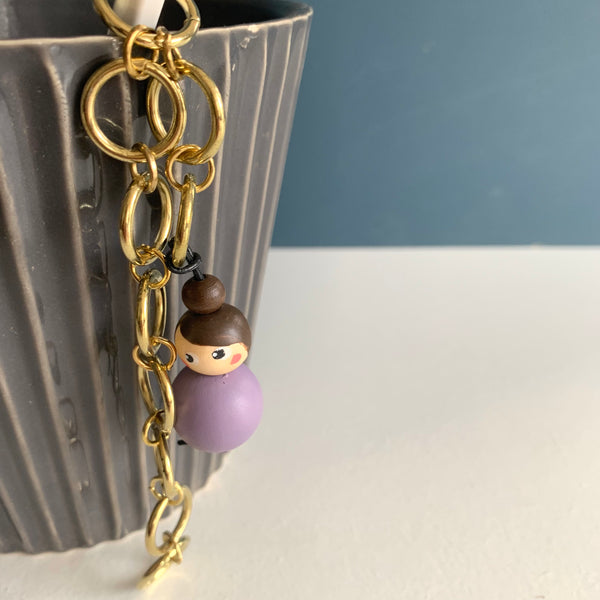 Miss Marker Strikkefisk messingkæde