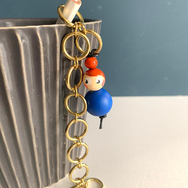 Miss Marker Strikkefisk messingkæde