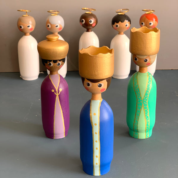 De vise mænd  Mr Wise foran englen miss gabriella