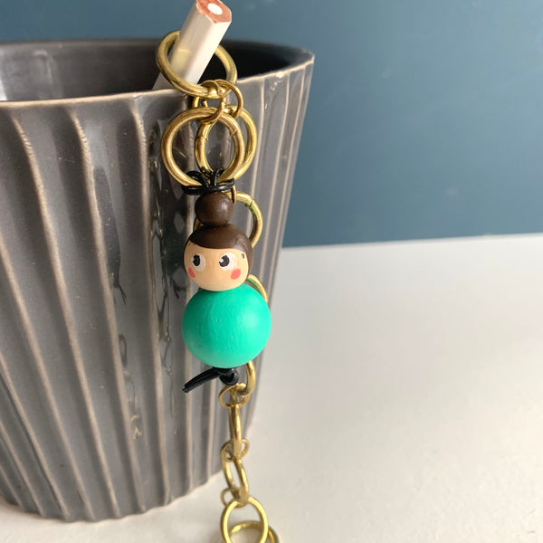 Miss Marker Strikkefisk messingkæde