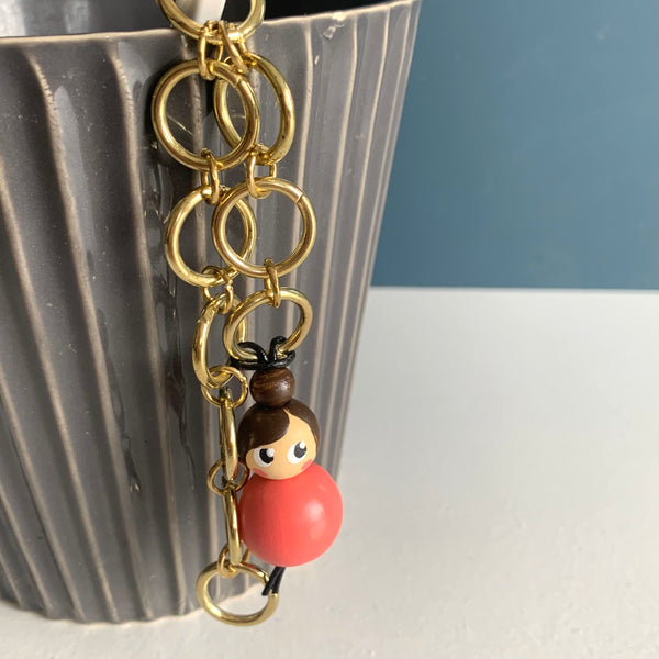 Miss Marker Strikkefisk messingkæde