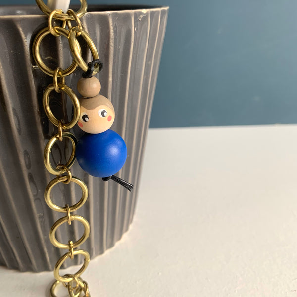 Miss Marker Strikkefisk messingkæde