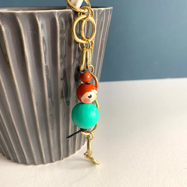 Miss Marker Strikkefisk messingkæde