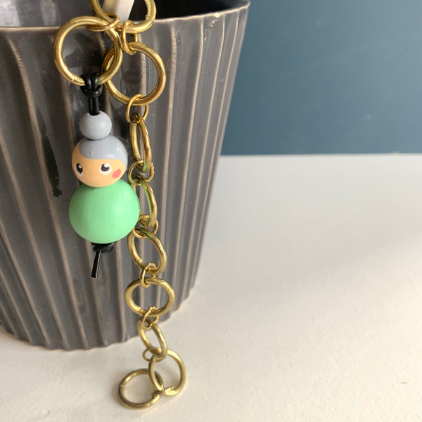 Miss Marker Strikkefisk messingkæde