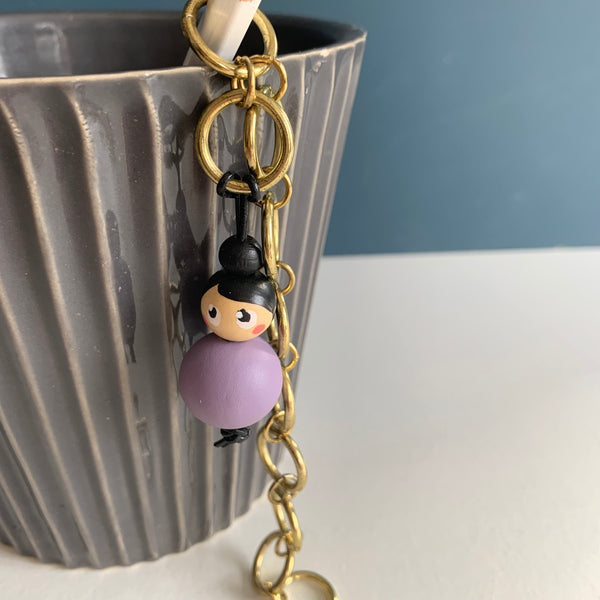 Miss Marker Strikkefisk messingkæde