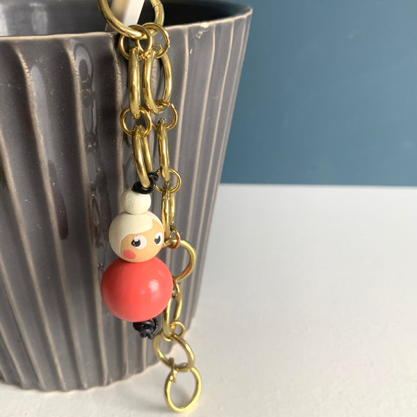 Miss Marker Strikkefisk messingkæde