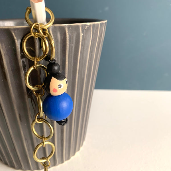 Miss Marker Strikkefisk messingkæde