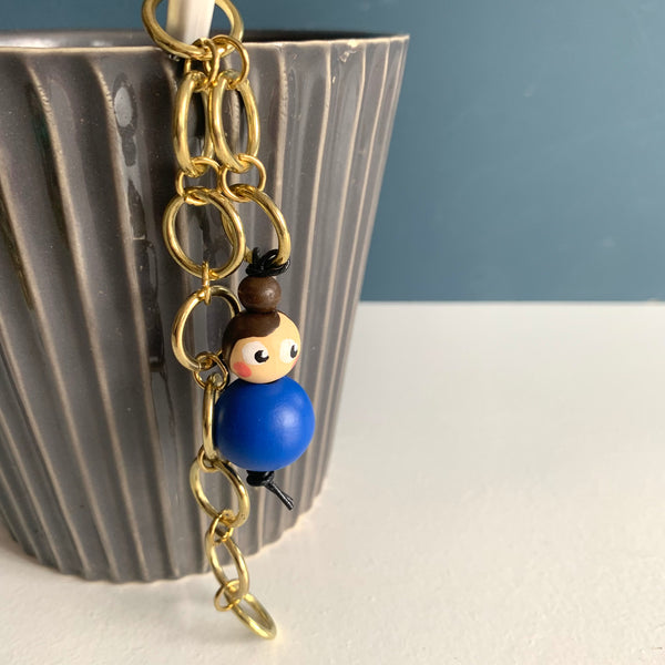 Miss Marker Strikkefisk messingkæde