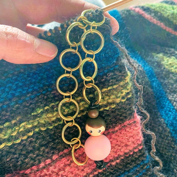 Miss Marker Strikkefisk messingkæde