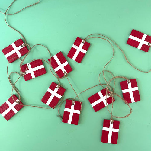 Håndmalet Flagranke